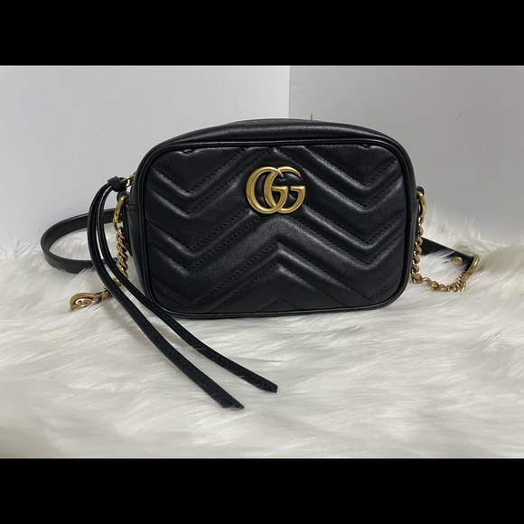 GUCCI MARMONT MINI BLACK (GUARANTEED AUTHENTIC) - Picture 1 of 15
